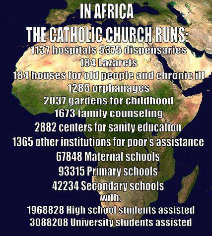 The Catholic Church is a force for good in Africa