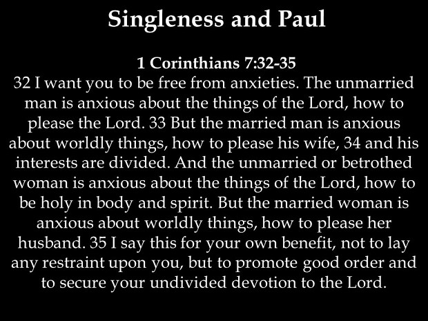 Being single and a Christian.