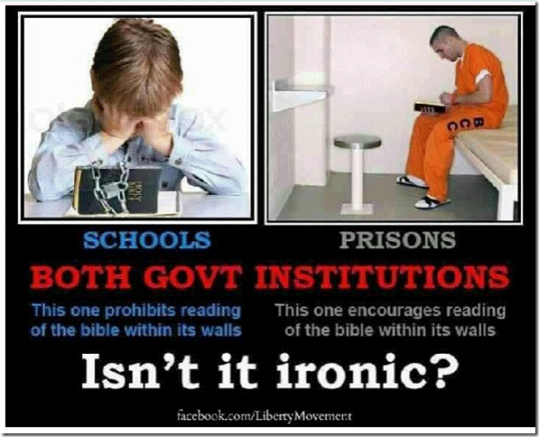 Bible in Schools vs. Prisons