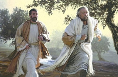 Peter and John Running to Empty Tomb