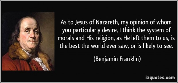 Benjamin Franklin on Christianity