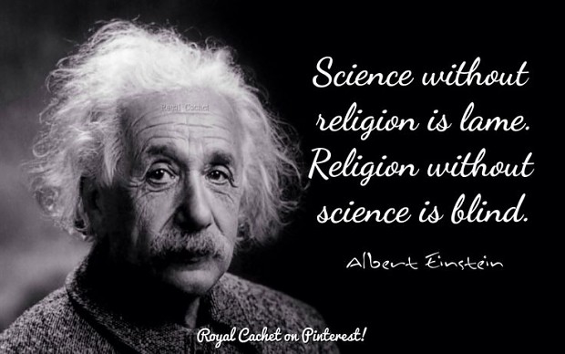 Albert Einstein, his thoughts on religion and science.