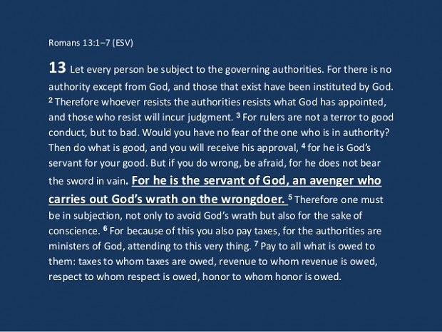 Romans 13: 1-7