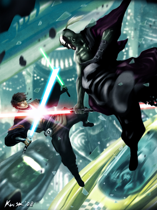 Duel in coruscant