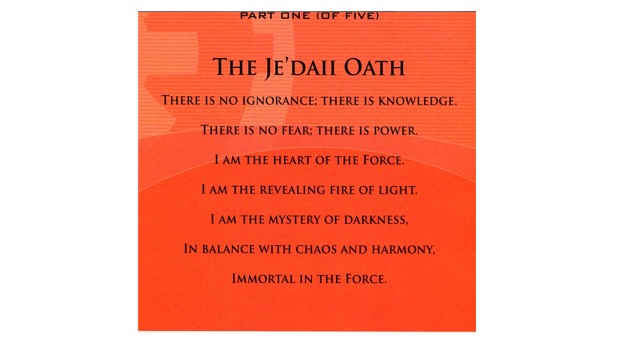 the Je'daii code