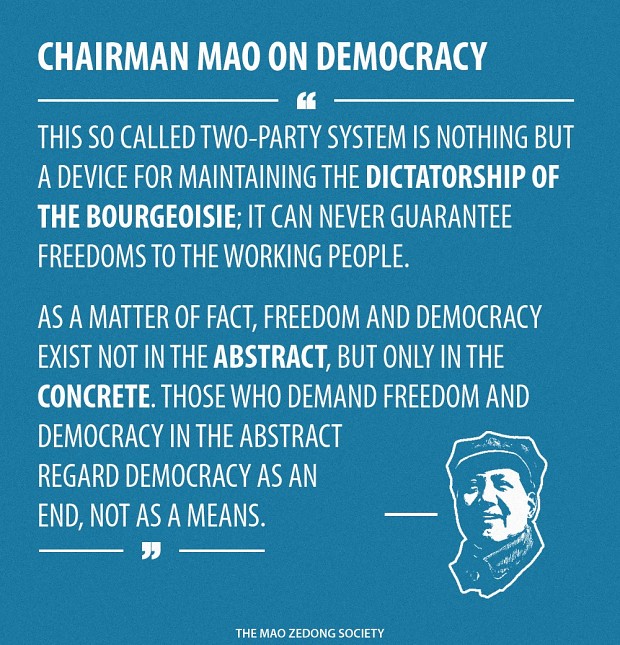 Mao about democracy