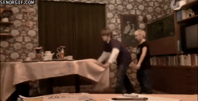 Tablecloth Pull