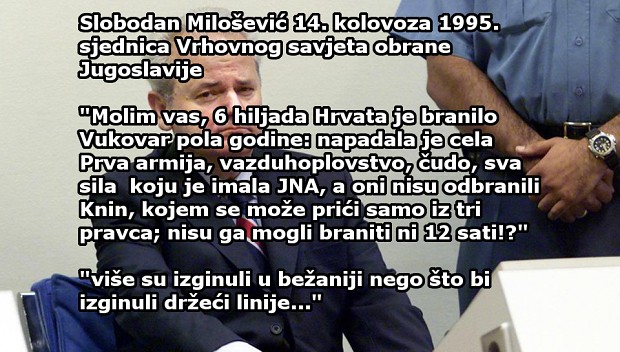 Slobodan Milošević o Oluji