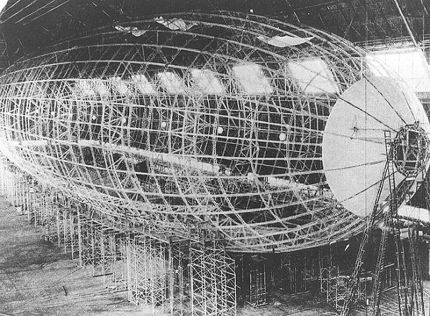 The USS Akron Under Construction