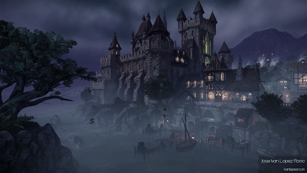 Night Castle Environment - by Demokk