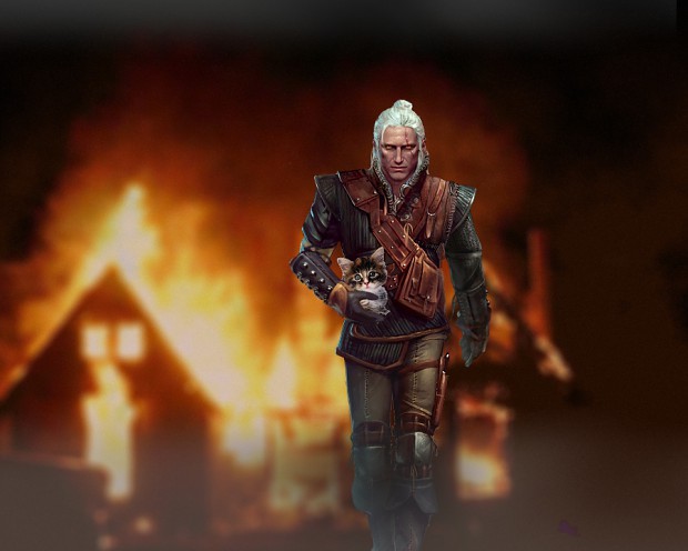 Geralt Saves A Kitteh