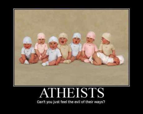 Evil atheists