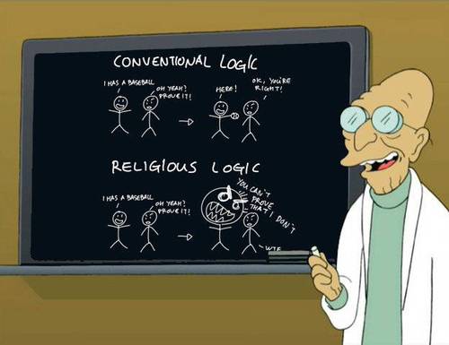 Religious logic vs conventional logic
