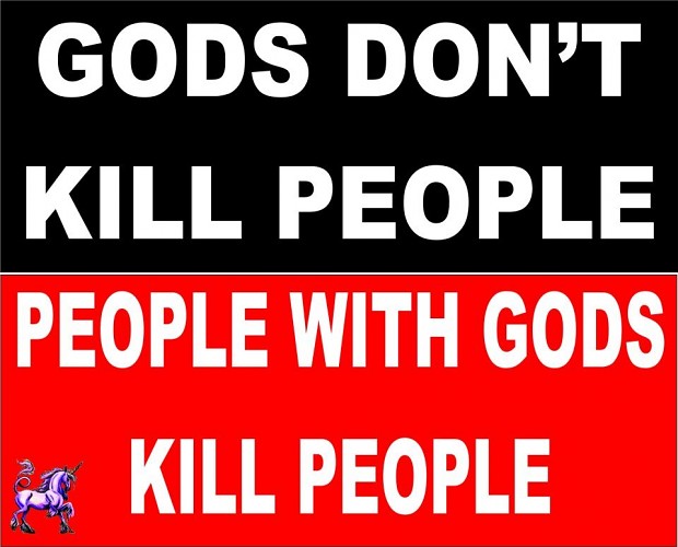 Gods don't kill people