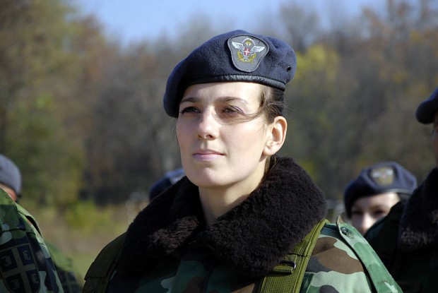 Serbian Female Soldier