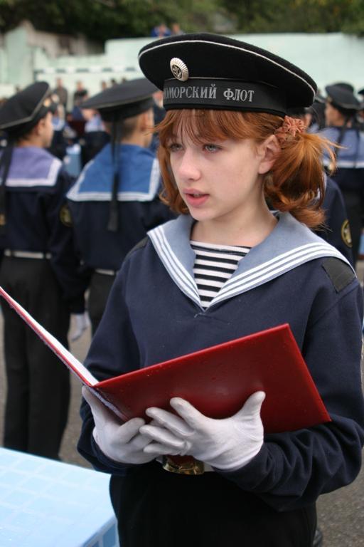 Russian Female member of Navy