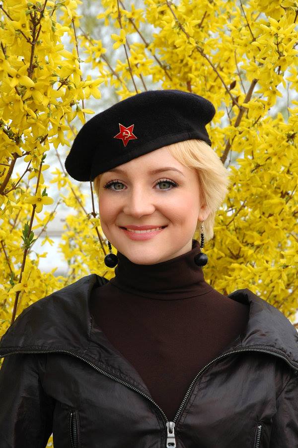 Russian Army Girls Sniper Black Beret Image Females