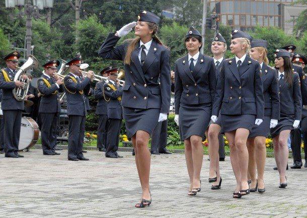 Russian army girls / Sniper / Black Beret.