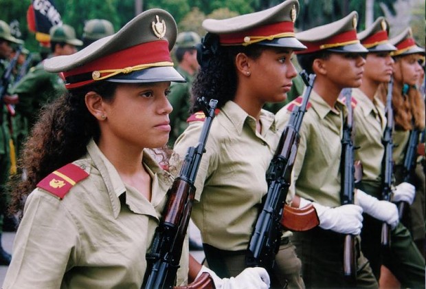 Cuban female soldiers