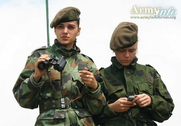 Serbian Female Soldiers