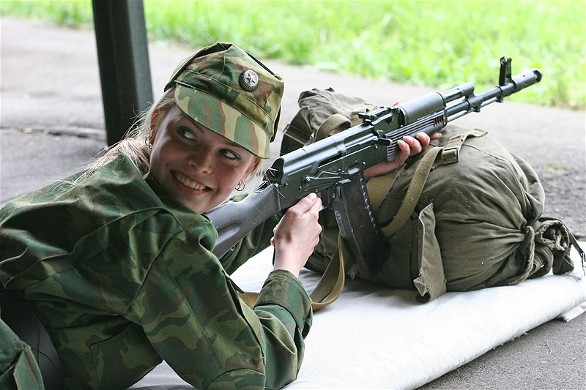 Russian Female Soldier