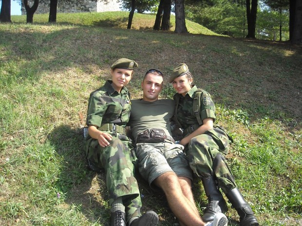 Serbian Girls in Army