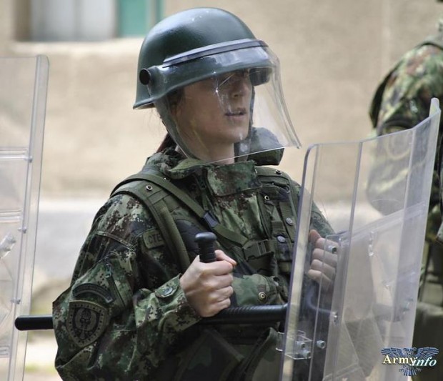 Serbian Female Guards Member