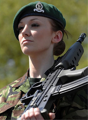 British Female Soldier