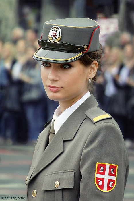 Serbian female cadet