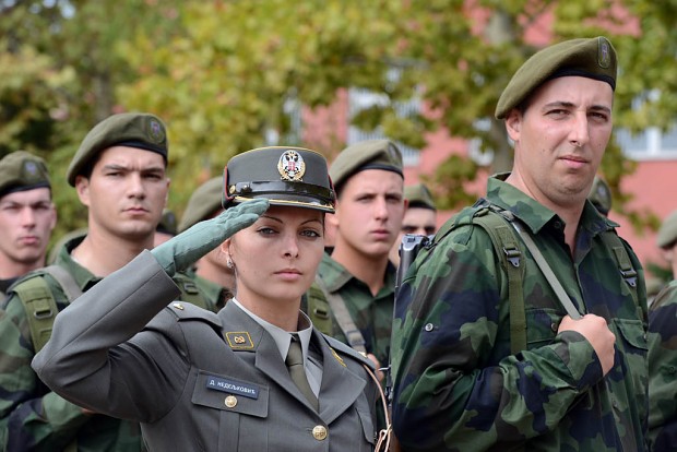 Serbian Female Officer
