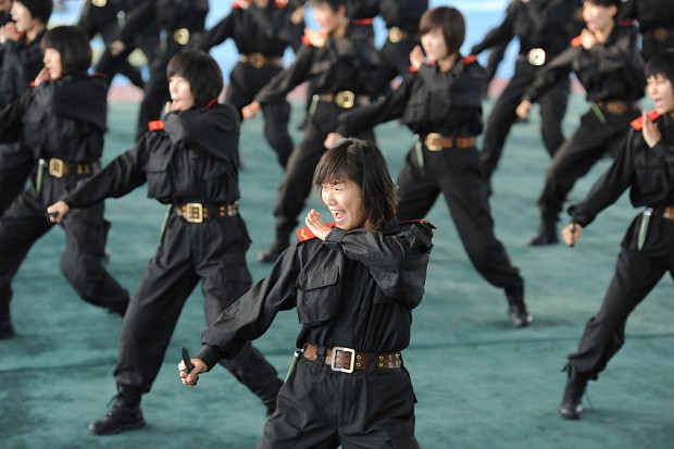 CAPF women soldiers fighting training