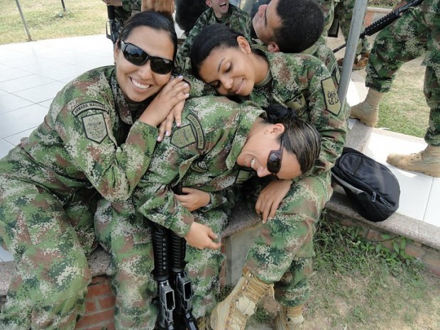 Colombian Female Soldiers
