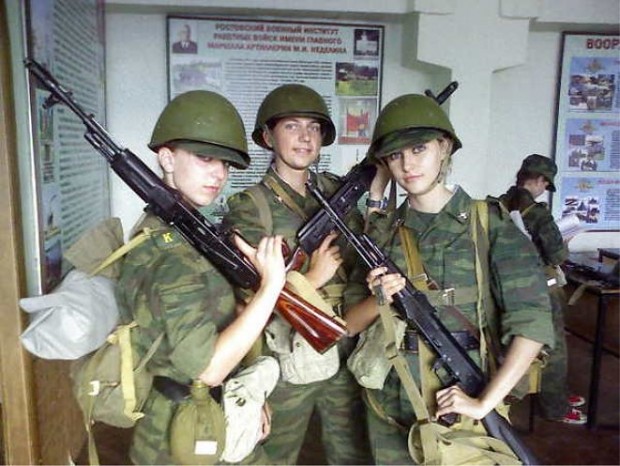 Russian female soldiers