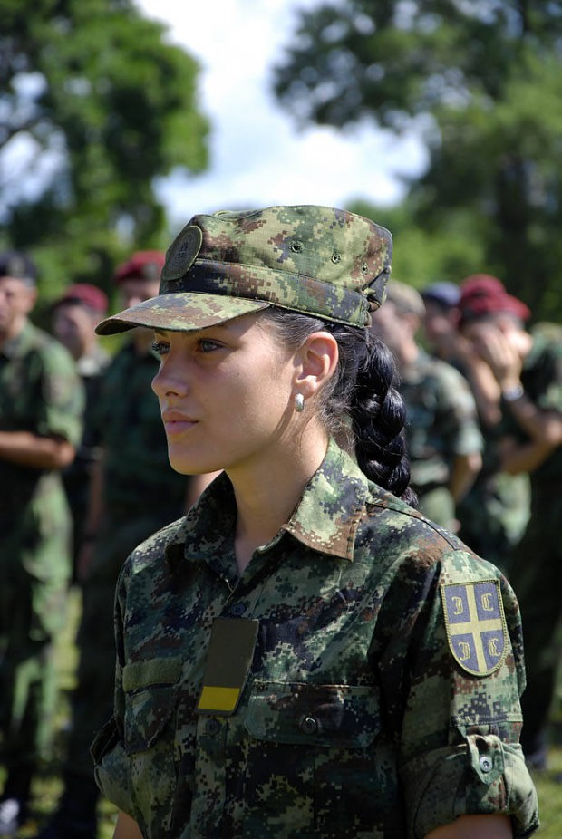 serbian army women