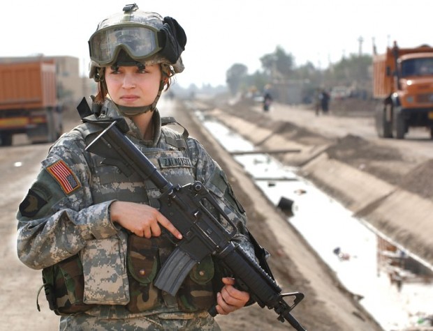 USA Female Soldier
