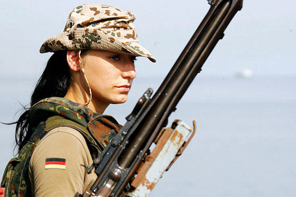 German Female Soldier