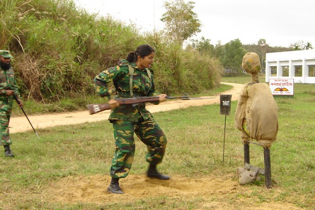 Female Bangladeshi Troopers in training.
