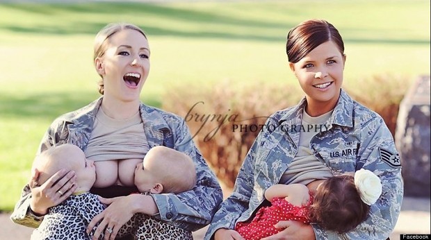 American AF members Breastfeeding