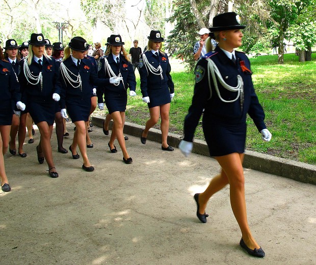 Ukrainian police cadets