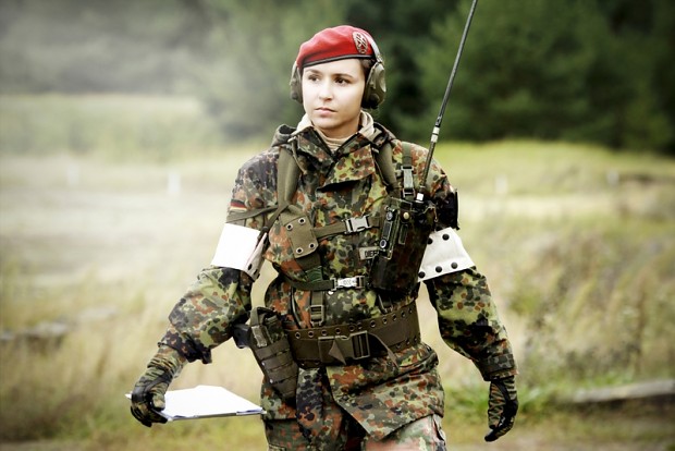 women military germany bundeswehr beret psyop