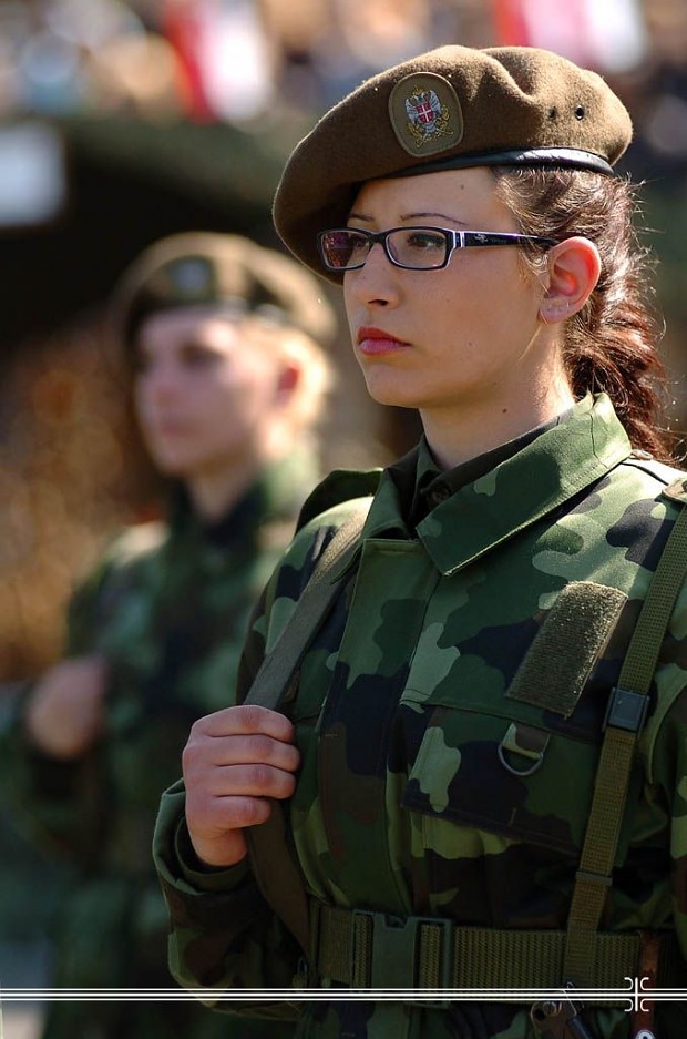 Serbian Female Soldier