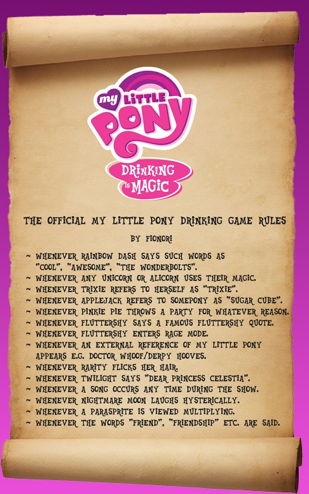 MLP Drinking Games??!!