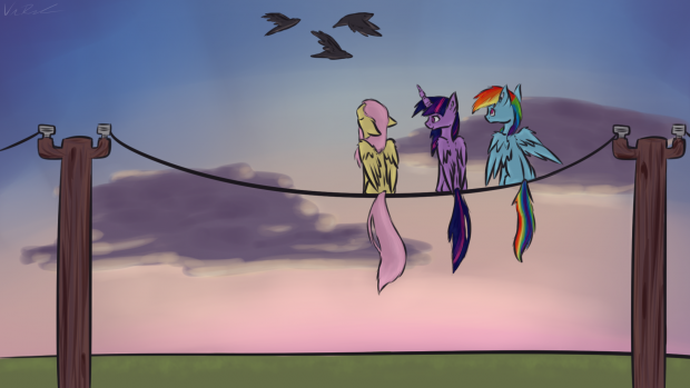 Ponies On A Wire