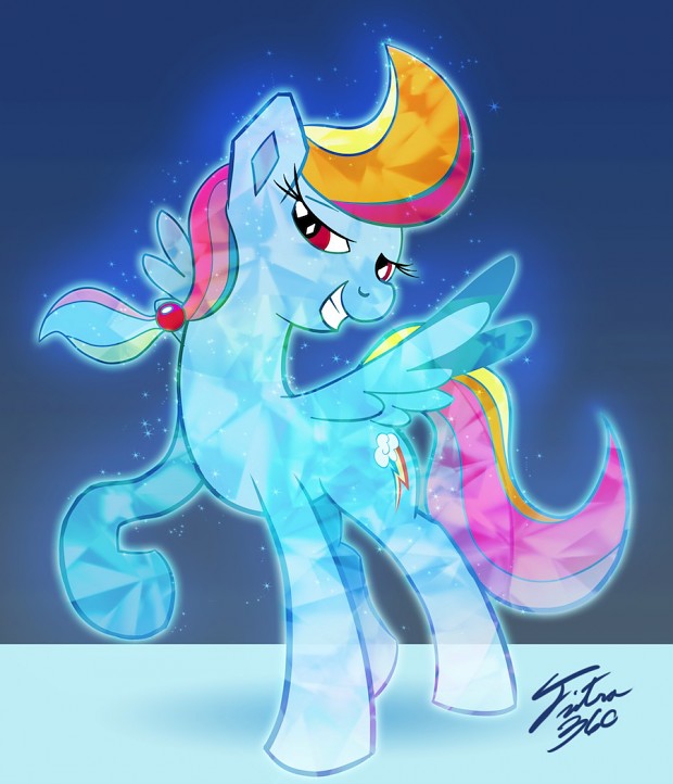 crystal pony (rainbow dash)
