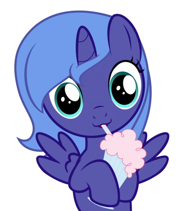 Princess Luna Also Loves Milkshakes