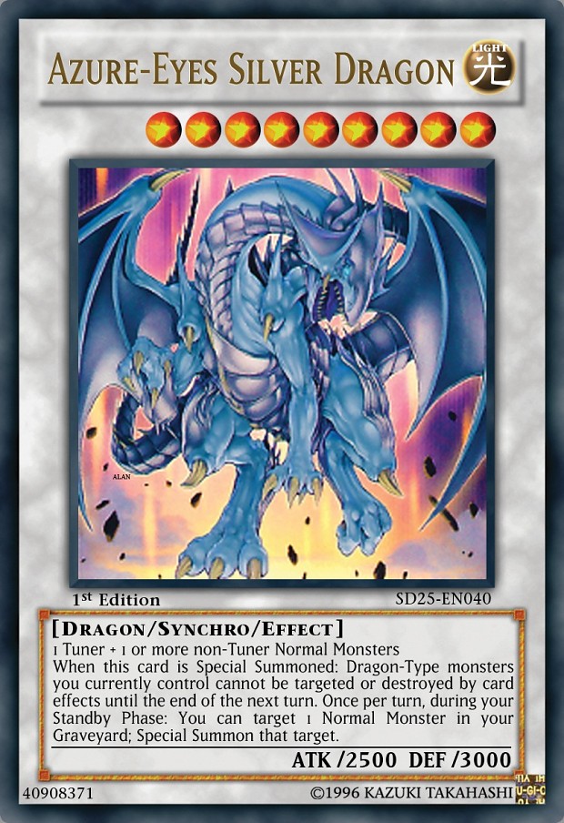 dragon azure silver eyes yu gi oh embed