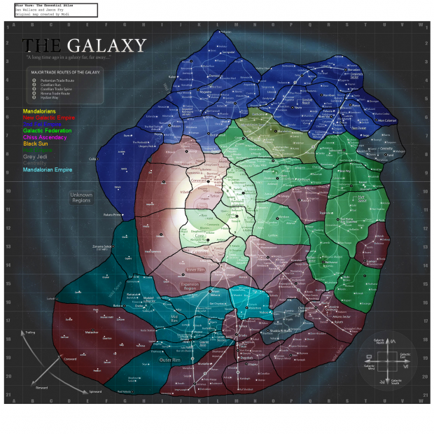 Карта галактики звездных войн
