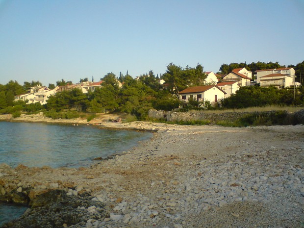 Beach nearby my hotel suit in Split, Croatia.