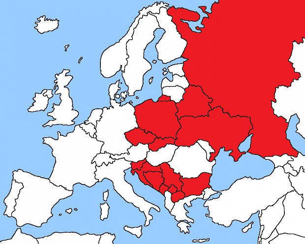 Map of slavic countries