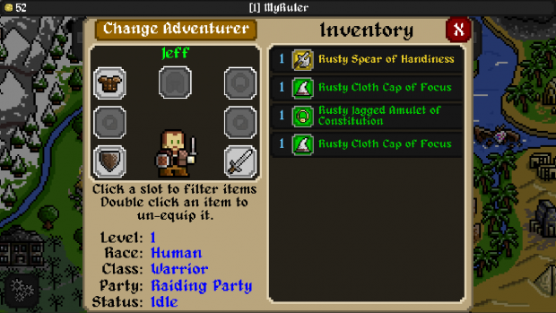 Adventurer Manager Screenshots